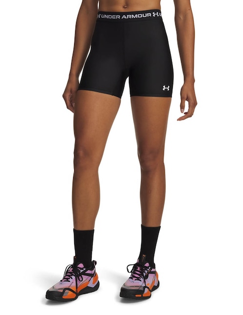 Short Under Armour HeatGear MiddyBLK para entrenamiento mujer