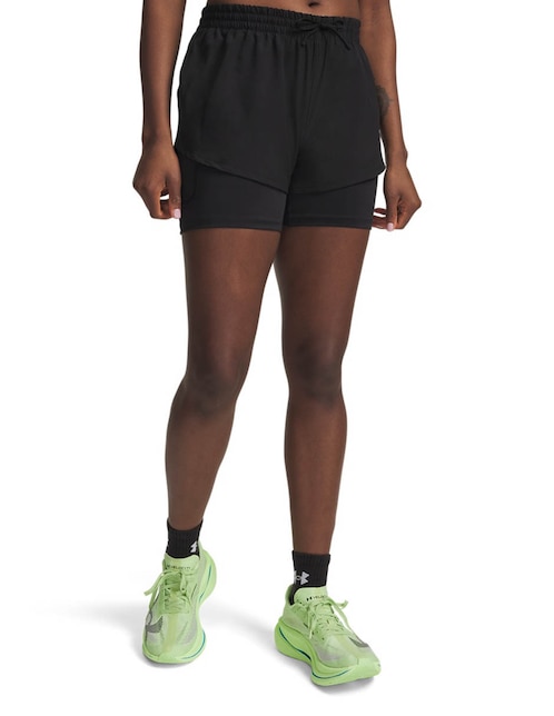 Short con malla con bolsillos para correr mujer 1