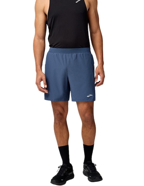 Short efecto doble prenda Brooks para correr hombre