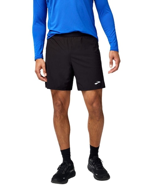 Short con bolsa Brooks para correr hombre