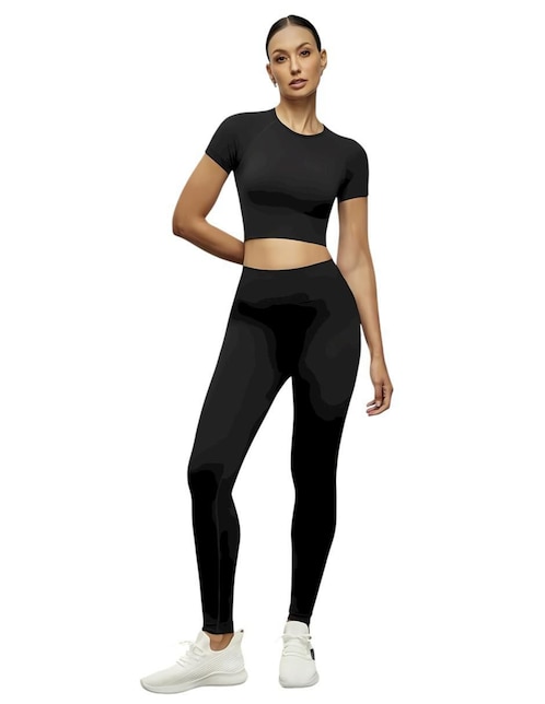 Conjunto deportivo ajustado Tomoloon con elástico para mujer