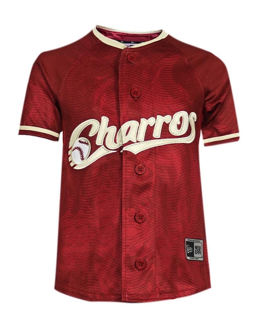 Jersey de Charros de Jalisco local de manga corta New Era Fan para infantil unisex