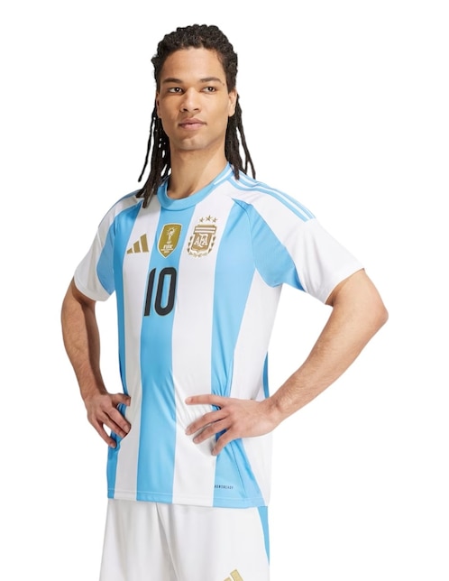 Jersey de Selección de Fútbol de Argentina local de Lionel Messi Fan para hombre