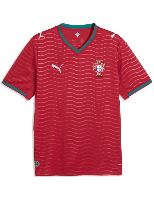 Jersey de  Selección de fútbol de Portugal local manga corta Mundial Puma jugador para hombre