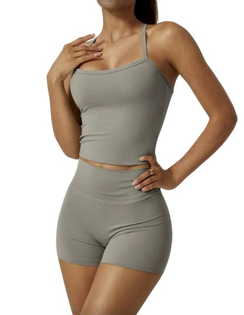 Conjunto deportivo ajustado Tomoloon con elástico para mujer