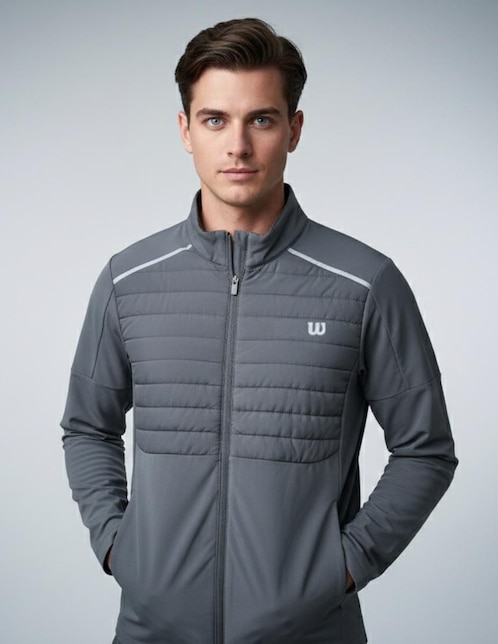 Chamarra para entrenamiento Wilson impermeable de hombre