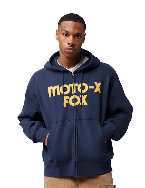 Sudadera Moto-X Oversized Zip con cierre para hombre