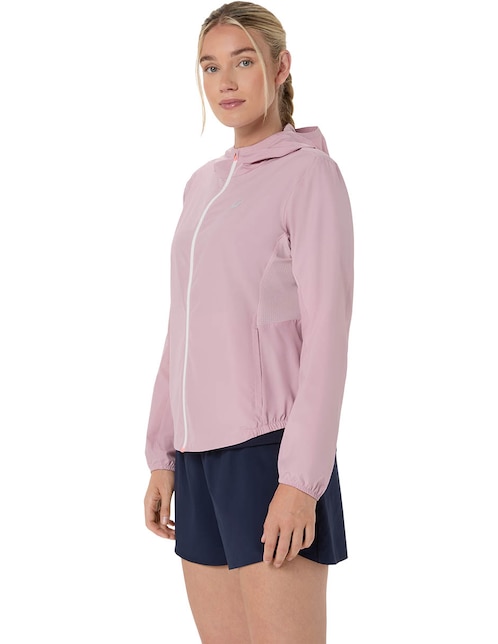 Chamarra para correr Asics Silver de mujer