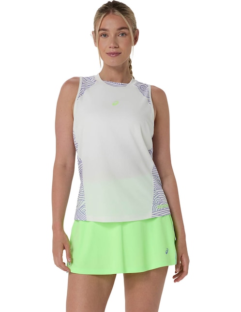 Playera deportiva para pádel Asics Padel Court All Over Print Tank de mujer