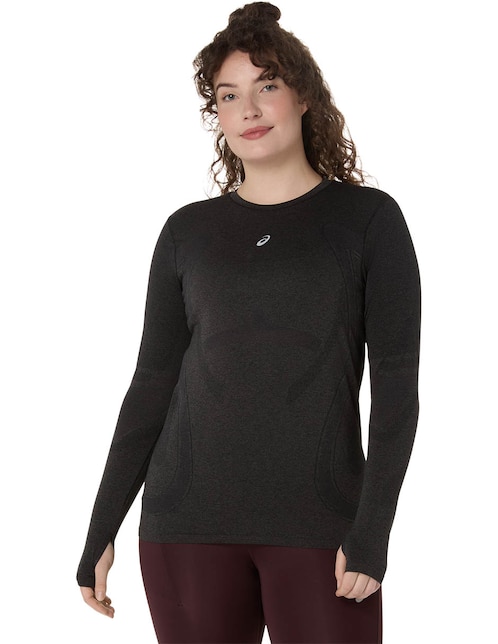Playera deportiva para correr Asics Road Seamless LS Top de mujer