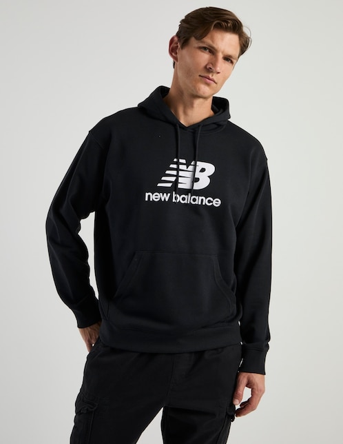 Sudadera New Balance con capucha y bolsa para hombre
