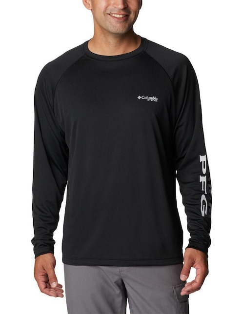 Playera deportiva para pesca de hombre