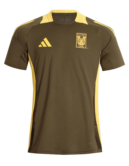 Jersey de Tigres UANL entrenamiento manga corta Adidas para hombre