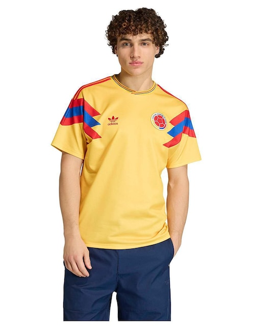 Jersey de Selección de fútbol de Colombia local manga corta Adidas para hombre