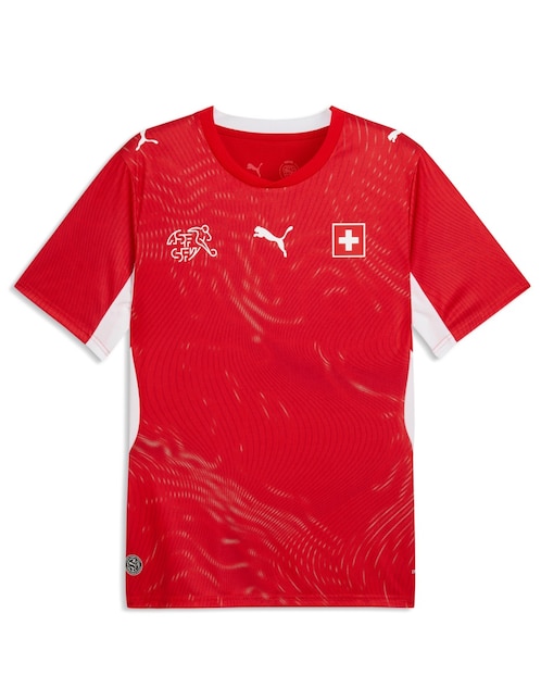 Jersey de Selección de Fútbol de Suiza local manga corta Mundial Puma para hombre