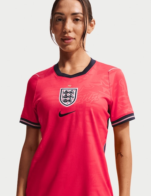Jersey de Selección de Fútbol de Inglaterra visitante manga corta Nike jugador para mujer