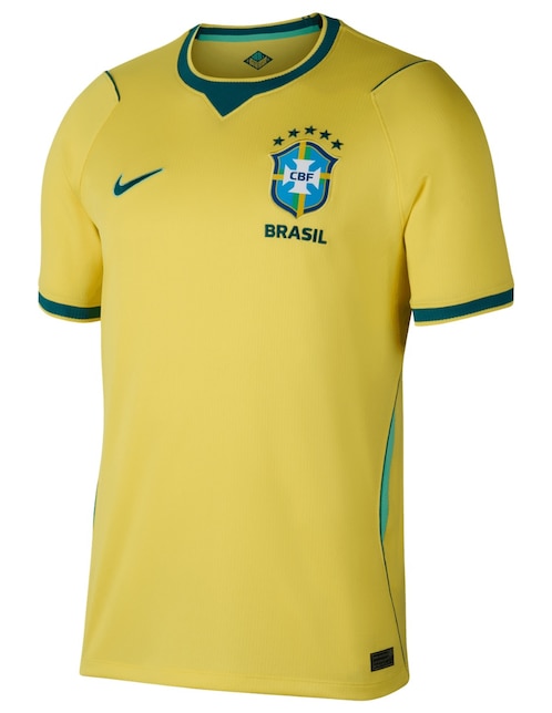 Jersey de Selección de Fútbol de Brasil local manga corta Nike para hombre