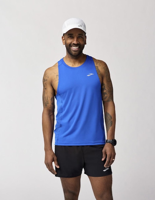Playera deportiva para correr Brooks de hombre