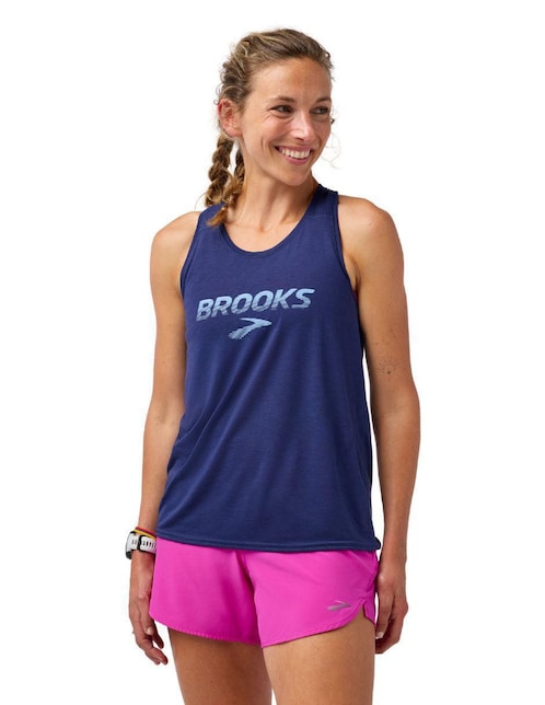 Playera deportiva para correr Brooks de mujer