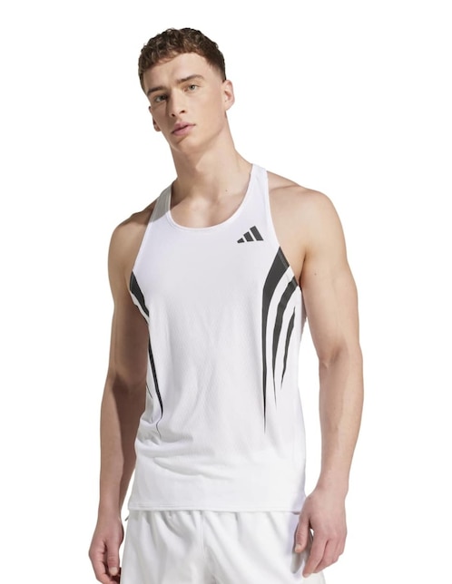 Playera deportiva para correr Adidas de hombre