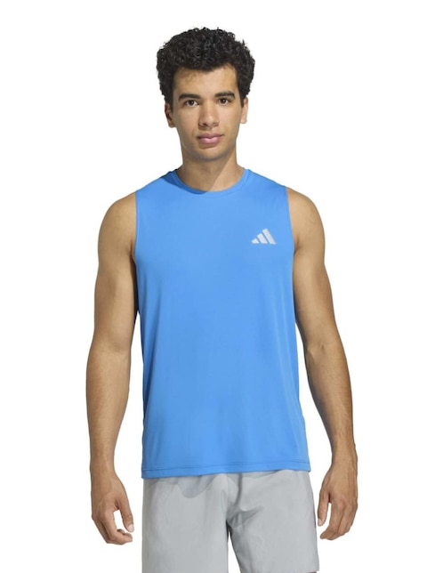 Playera deportiva para correr Adidas de hombre