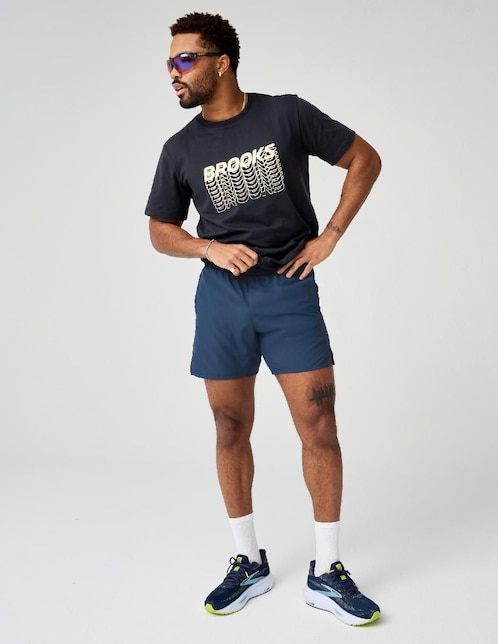 Short con malla Brooks para correr hombre
