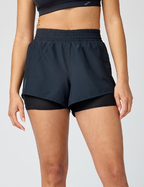 Short con malla Brooks para correr mujer