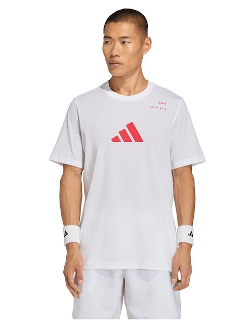 Playera deportiva para tennis Adidas de hombre