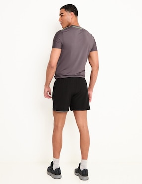 Short efecto doble prenda X10 para entrenamiento hombre