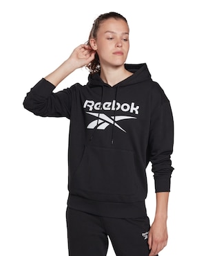 Sudadera Reebok Con Capucha Y Bolsa Para Mujer