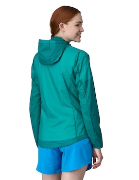 Chamarra rompevientos outdoor Houdini Patagonia para mujer