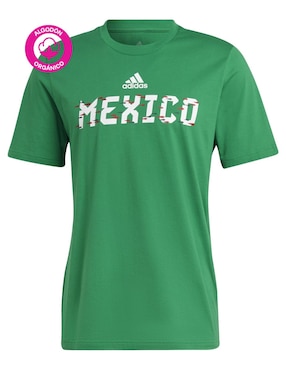 Playera deportiva para fútbol Adidas de hombre