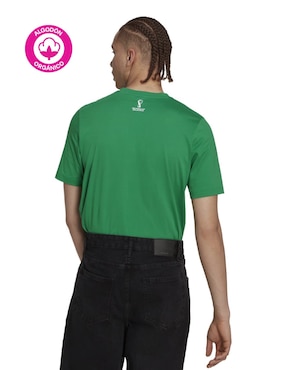 Playera deportiva para fútbol Adidas de hombre