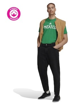 Playera deportiva para fútbol Adidas de hombre
