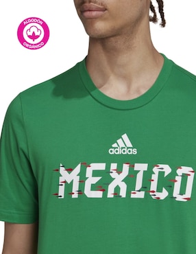Playera deportiva para fútbol Adidas de hombre