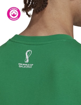 Playera deportiva para fútbol Adidas de hombre