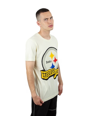 Playera deportiva para fútbol americano New Era Pittsburgh Steelers de hombre