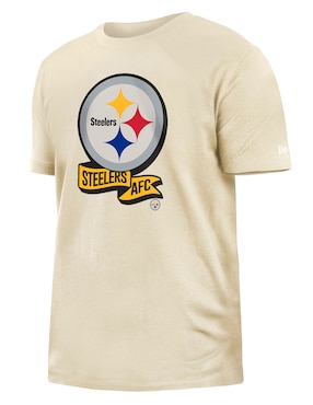 Playera deportiva para fútbol americano New Era Pittsburgh Steelers de hombre