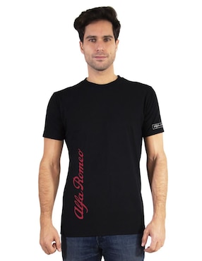 Playera deportiva casual Alfa Romeo de hombre