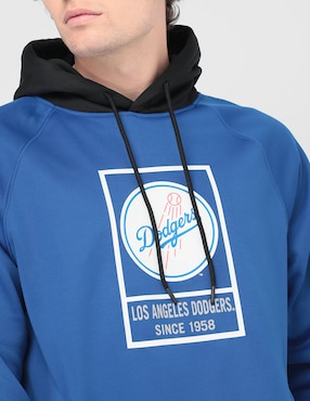 Sudadera New Era con capucha y bolsa Los Angeles Dodgers para hombre