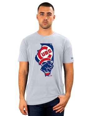 Playera deportiva para béisbol New Era Chicago Cubs de hombre