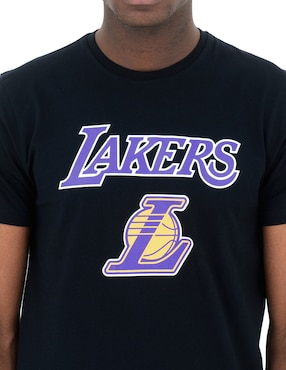 Playera deportiva para básquetbol New Era Los Angeles Lakers de hombre