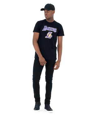 Playera deportiva para básquetbol New Era Los Angeles Lakers de hombre