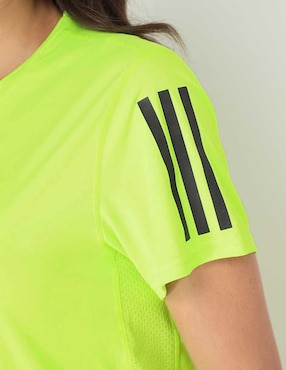 Playera deportiva para correr Adidas para mujer