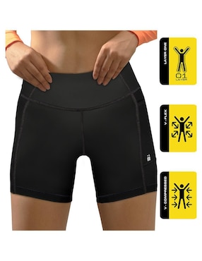 Short con bolsa Voltaica para entrenamiento mujer