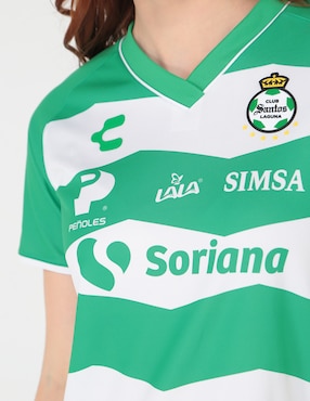 Jersey de  Club Santos Laguna local manga corta Charly  para mujer
