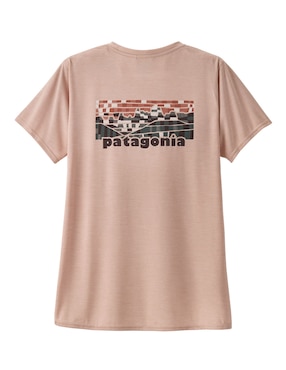Playera deportiva outdoor Patagonia Cap Cool Daily Graphic de mujer.
