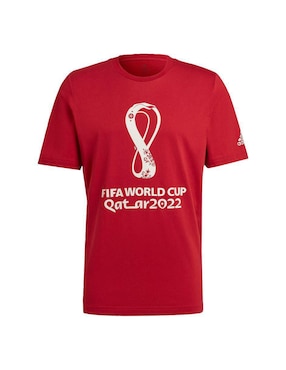 Playera deportiva para fútbol Adidas de hombre