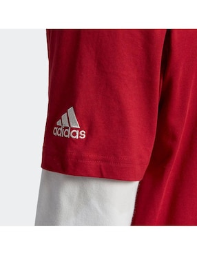 Playera deportiva para fútbol Adidas de hombre