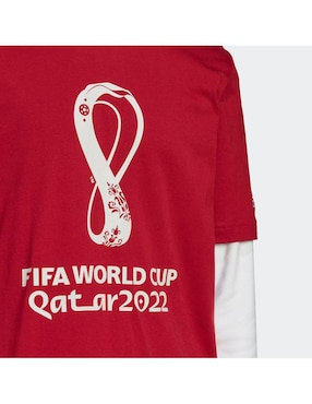 Playera deportiva para fútbol Adidas de hombre